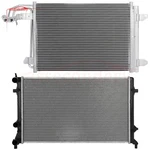 Radiator & Ac Condenser Cooling Kit For 2013 Volkswagen Gti Jetta New. Price: $96.00.