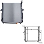 New Radiator 1-ROW 3/8 Inch Inlet Outlet 253103E930. Price: $186.63.