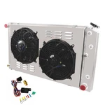 Ecmrad 3 Row Radiator&shroud Fans Combo For Chevy Pontiac Gto Chevelle Cam... New. Price: $444.91.