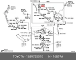 Genuine Oe Neck, Filler, 1689725010 For Toyota 16897-25010 Neu. Price: $15.18.