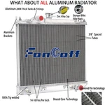 CU981 Row Aluminum Radiator For 1987-1999 Dodge Dakota 2.2L 2.5L 3.9L Fongoff New. Price: $139.00.