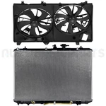 For 2008-2013 Toyota Highlander 3.5L Front Side Radiator & Cooling Fan Kit New. Price: $145.98.