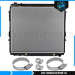 For 2004-2006 Toyota Tundra 4.7L Aluminum Radiator W/ Oil Hose Clamps Kit New. Price: $106.08.