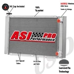 Asi 4 Rows Aluminum Radiator For 31" X 19" Chevy Sbc 350 Double Pass Cross Flow New. Price: $259.00.
