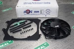 Csf Black Radiator Shroud W/ 12" Spal Fan For 2850K 92-00 Civic Eg Ek New. Price: $249.00.