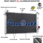 Rows Core Aluminum Radiator For 1973-1976 Chevy Corvette C3 V8 5.7/7.4L DPI478 New. Price: $134.95.