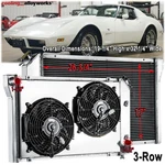 Row Aluminum Radiator Shroud Fan Fit 1977-1982 80 Chevy Corvette C3 V8 5.7L New. Price: $199.00.