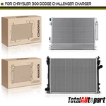 Radiator&ac Condenser Cooling Kit For Chrysler 300 Dodge Challenger Charger 6.4L New. Price: $167.99.