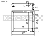 Koyo HH060643N N-flo Racing Radiator For 89-91 Mazda RX-7 RX7 FC3S New. Price: $419.39.