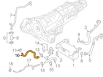 New Audi A6 C7 Left Lower Coolant Hose 4G0121448AH Oem. Price: $45.07.