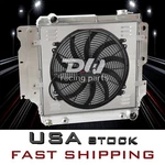 Aluminum 4 Row RADIATOR+SHROUD+16"FAN For Jeep 1987-2006 Wrangler Yj Tj Chevy V8 New. Price: $888.00.