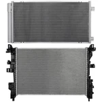 Aluminum Radiator And Ac Condenser Cooling Kit For 15 16-17 2021 Jeep Renegade New. Price: $137.35.
