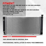34 Radiator For 1994-1999 Chevy K1500 5.7L 1995-2000 Tahoe CU1693 New. Price: $99.99.