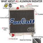 Ford New Holland 1510 1710 SBA310100440,SBA310100291 Aluminum Row Radiator. Price: $169.00.