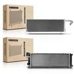 Jeep Cherokee Radiator Ac Condenser Kit 1997-2001 2.5L 4.0L Auto 2PC Set New. Price: $346.99.
