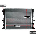64311A Aluminum Core Radiator For Land Rover Defender Wagon TD5 1998-2016 2.5L New. Price: $119.00.