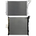 Aluminum Radiator & Ac Condenser Cooling Kit For 2011-2015 Kia Optima 2.0L New. Price: $107.79.