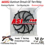 Aluminum SHROUD+16"FAN 120W 1942-1952 1951 Ford F1 F2 F3 F4 Pickup V8 Asi New. Price: $99.00.