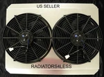 New All Aluminum Radiator Shroud W/ 14" Ford Truck F-150 1985-1996. Price: $219.00.