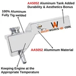 Aluminum Coolant Expansion Overflow Tank Fit 1996-2004 Ford Mustang 4.6L V8 New. Price: $84.95.