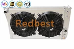 Redbest 3ROW Aluminum RADIATOR+SHROUD+2*12"FANS Fits 1982-2002 Chevrolet S10#829 New. Price: $179.55.