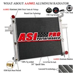 4-ROW Aluminum Radiator Fit 2005-2010 Jeep Commander Grand Cherokee 3.7 4.7 6.1L New. Price: $259.00.