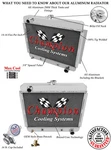 66 Chevrolet Nova V8 Conversion Champion 3 Row Aluminum Radiator CC6267 New. Price: $302.05.