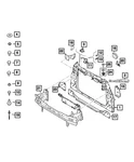 Genuine Mopar Radiator Bracket 68443369AA New. Price: $96.50.