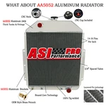 4-ROW Aluminum Radiator Fit 1942-1952 Ford F1 F2 F3 Pickup Trucks V8 Gas New. Price: $259.00.