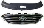 For Sonata 2015 2017 Upper Grille + Radiator Cover Closing Sight Shield Panel New. Price: $202.72.