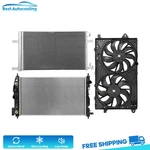 Aluminum Radiator Condenser & Cooling Fan Kit For 2011 2012-2016 Buick Lacrosse New. Price: $194.88.