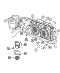 Genuine Mopar Radiator Cooling Fan Module Left 4809171AG New. Price: $256.11.