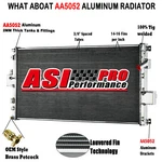 Asi 2ROW Aluminum Radiator For 2011-2016 F250 F350 F450 F550 Superduty V8 6.7L New. Price: $399.00.