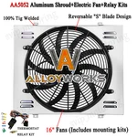 21" Wide Full Aluminum Shroud+fan For 1968-1974 1973 Chevy Nova Malibu Camaro. New. Price: $84.95.