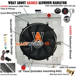3 Row Radiator+shroud Fan 1954-1956 1955 Ford Fairline Country Squire V8 Us New. Price: $259.00.