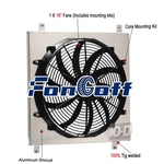 Aluminum Shroud +16'' Fan Fit 1966-1977 1970 Ford Bronco 2.8L 3.3L 5.0L CC522 New. Price: $84.95.