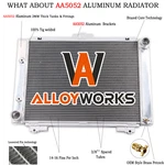 Fit 1964 Ford Galaxie 500XL 6.4L V8 3 Rows Aluminum Radiator Alloyworks New. Price: $159.00.
