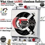 3ROW Radiator Shroud Fan+relay Fit 92-00 Honda Civic D15 D16 Ek Integra Del Sol New. Price: $119.00.