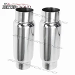 Universal Stainless Steel Exhaust Muffler Resonator 3" Inlet Outlet For Cars New. Price: $64.99.
