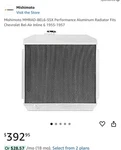 Mishimoto MMRAD-BEL6-55X 3-ROW Alum Radiator For 55-57 Chevy Air 3.5/3.9L New. Price: $140.00.