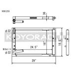 Koyo Racing Radiators V081255 New. Price: $436.07.