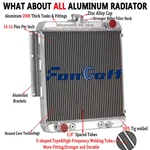 Row Aluminum Radiator For 1966-1974 1973 1972 1968 Jeep DJ5 Car 3.8L/4.2L L6 New. Price: $129.00.