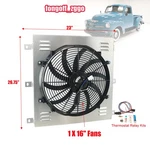For 1947-54 Chevy Truck 3100 3600 3700 3.5 L6 Aluminum Shroud&electric Fan+relay New. Price: $95.99.