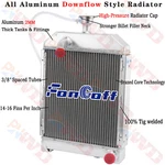 4 Row Aluminum Radiator For Kubota Toyo 506 Tractor 15381-72060 New. Price: $199.00.