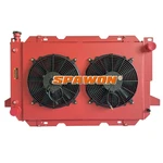 Spawon Ford F-150 F-250 F-350 Bronco 1985-97 3ROW Red Radiator Fan Shroud New. Price: $220.15.