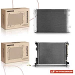 A-premium Aluminum Radiator & Ac Condenser Cooling For Hyundai Veloster 13-17 New. Price: $136.99.