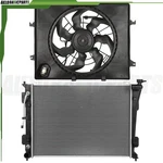 For 2011-2013 Kia Optima 2.4L Front Radiator & Left Side Cooling Fan Kit New. Price: $126.78.