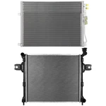 Aluminum Radiator & Ac Condenser Cooling Kit For Jeep Commander 3.7L 2006-2010 New. Price: $164.18.