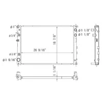 RAD13104 New Replacement Radiator Fits 2006-2007 Subaru B9 Tribeca. Price: $128.00.