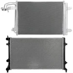 For 11 12 13 2014 Volkswagen Jetta Aluminum Radiator & Ac Condenser Cooling Kit New. Price: $90.74.
